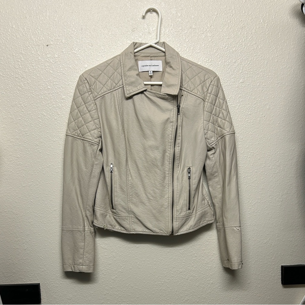 Cupcakes & Cashmere Cream Quilted Jacket